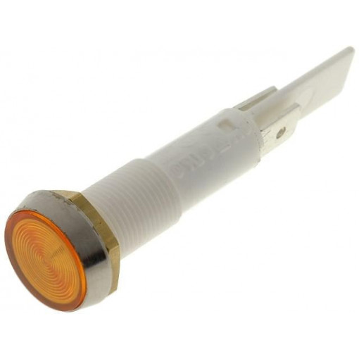 C027500NAF; Indicator: with neon lamp; flat; 230VAC; Cutout: Ø10mm; plastic; BULGIN C027500NAF; Indicator: with neon lamp; flat; 230VAC; Cutout: Ø10mm; plastic; BULGIN