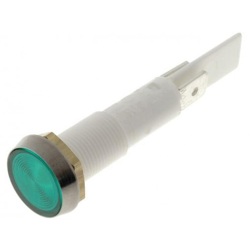 C027500NAH; Indicator: with neon lamp; flat; 230VAC; Cutout: Ø10mm; plastic; BULGIN C027500NAH; Indicator: with neon lamp; flat; 230VAC; Cutout: Ø10mm; plastic; BULGIN