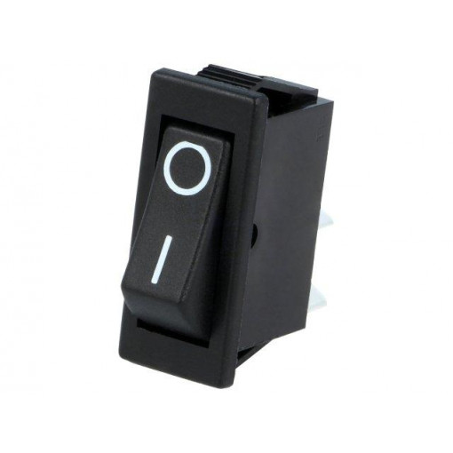 C1300ALMBB602AW; ROCKER; SPST; Pos: 2; OFF-ON; 16A/250VAC; black; none; Body: black; BULGIN