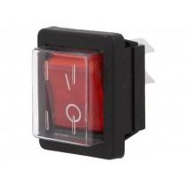 C1353ALMBR3602AWG74; ROCKER; DPST; Pos: 2; OFF-ON; 16A/250VAC; red; neon lamp 250V; BULGIN