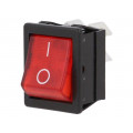 C1353ATMBR3602AW; ROCKER; DPST; Pos: 2; OFF-ON; 16A/250VAC; red; neon lamp 250V; BULGIN