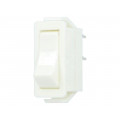 C1500VQGWW; ROCKER; SPST; Pos: 2; OFF-ON; 16A/250VAC; white; none; Body: white; BULGIN