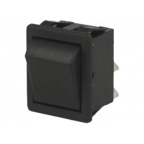 C1550ATMBB; ROCKER; DPST; Pos: 2; OFF-ON; 16A/250VAC; black; none; Body: black; BULGIN