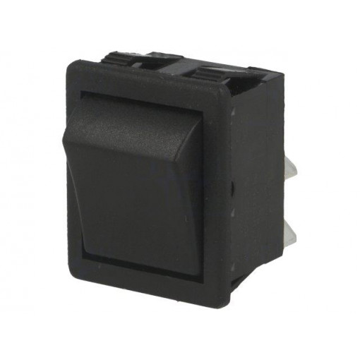 C1550ATMBB; ROCKER; DPST; Pos: 2; OFF-ON; 16A/250VAC; black; none; Body: black; BULGIN