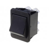 C1561ABMBB; ROCKER; DPDT; Pos: 2; ON-(ON); 16A/250VAC; black; none; Body: black; BULGIN