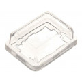 F0167LOAAA; Switch accessories: cover; Body: transparent; 15x21mm; BULGIN