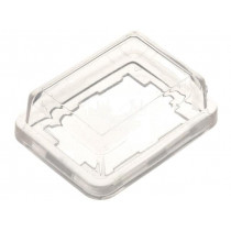 F0167LOAAA; Switch accessories: cover; Body: transparent; 15x21mm; BULGIN