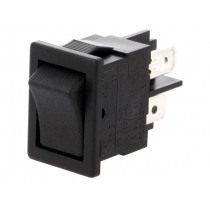 H8550VBBB; ROCKER; DPST; Pos: 2; OFF-ON; 10A/250VAC; 10A/28VDC; black; none; BULGIN