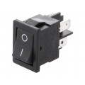 H8550VBBB076W; ROCKER; DPST; Pos: 2; OFF-ON; 10A/250VAC; 10A/28VDC; black; none; BULGIN