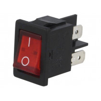 H8553VBBR3076W; ROCKER; DPST; Pos: 2; OFF-ON; 10A/250VAC; 10A/28VDC; red; Body: black; BULGIN H8553VBBR3076W; ROCKER; DPST; Pos: 2; OFF-ON; 10A/250VAC; 10A/28VDC; red; Body: black; BULGIN