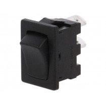 H8600VBBB; ROCKER; SPST; Pos: 2; OFF-ON; 10A/250VAC; 10A/28VDC; black; none; BULGIN