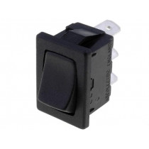 H8610VBBB; ROCKER; SPDT; Pos: 2; ON-ON; 10A/250VAC; 10A/28VDC; black; none; BULGIN