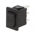 H8620VBBB; ROCKER; SP3T; Pos: 3; ON-OFF-ON; 10A/250VAC; 10A/28VDC; black; none; BULGIN