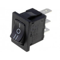 H8620VBBB141W; ROCKER; SP3T; Pos: 3; ON-OFF-ON; 10A/250VAC; 10A/28VDC; black; none; BULGIN