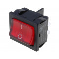 H8653VBBR3076W; ROCKER; DPST; Pos: 2; OFF-ON; 10A/250VAC; 10A/28VDC; red; Body: black; BULGIN