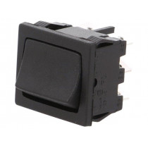 H8660VBBB; ROCKER; DPDT; Pos: 2; ON-ON; 10A/250VAC; 10A/28VDC; black; none; BULGIN