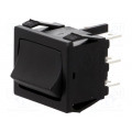 H8670VBBB; ROCKER; DP3T; Pos: 3; ON-OFF-ON; 10A/250VAC; 10A/28VDC; black; none; BULGIN