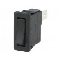 H8800VABB; ROCKER; SPST; Pos: 2; OFF-ON; 10A/250VAC; black; none; Body: black; BULGIN