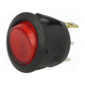 R13112BBR3; ROCKER; SPST; Pos: 2; OFF-ON; 6A/250VAC; red; neon lamp 230V; BULGIN