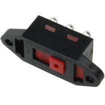 T22205B436B; Switch: slide; Pos: 2; DPDT; 10A/250VDC; Leads: for soldering; BULGIN