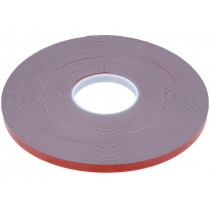 AFTC 5341; Tape: fixing; W: 12mm; L: 33m; Thk: 1.1mm; double-sided; acrylic; grey; AFTC