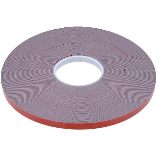 AFTC 5341; Tape: fixing; W: 12mm; L: 33m; Thk: 1.1mm; double-sided; acrylic; grey; AFTC