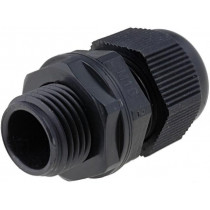 AG-16; Cable gland; with long thread; M16; IP68; Mat: polyamide; black; KSS WIRING