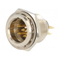 AG5MCC; Socket; XLR mini; male; PIN: 5; soldering; 4A; 0.5mm2; AMPHENOL