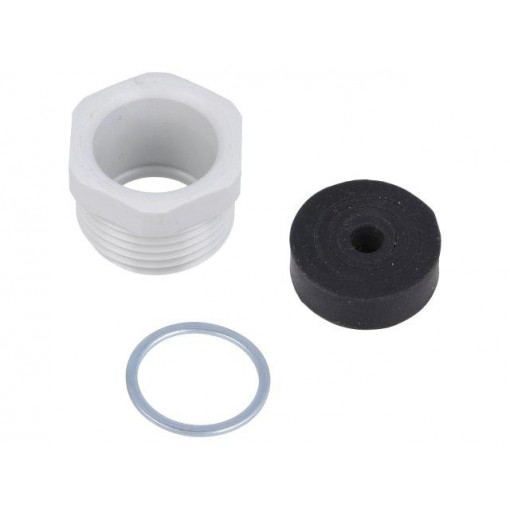 AG M32R; Half gland; M32; Mat: polyamide; grey; ILME AG M32R; Half gland; M32; Mat: polyamide; grey; ILME