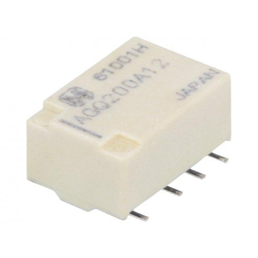 AGQ200A12; Relay: electromagnetic; DPDT; Ucoil: 12VDC; 0.3A/125VAC; 2A/30VDC; PANASONIC