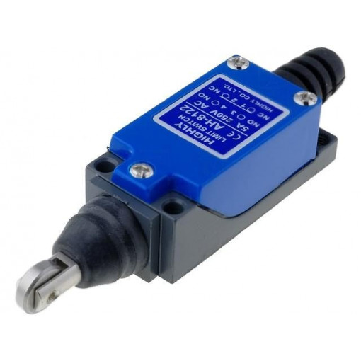 AH-8122; Limit switch; transversal metal roller Ø12,4mm; NO + NC; 5A; HIGHLY