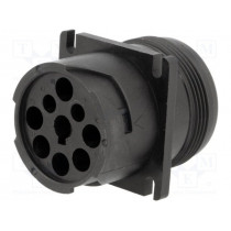 AHD10-9-1939P; Connector: wire-wire; AHD; socket; male; PIN: 9; Locking: bayonet; AMPHENOL