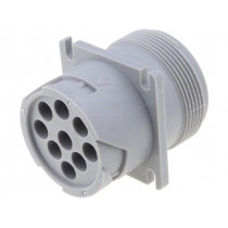 AHD10-9-96P; Connector: wire-wire; AHD; socket; male; PIN: 9; Locking: bayonet; AMPHENOL