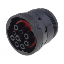 AHD16-9-1939S; Connector: wire-wire; AHD; plug; female; PIN: 9; Locking: bayonet; AMPHENOL
