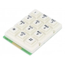 AK-207-A-WWB-WP; Keypad: plastic; No.of butt: 12; none; plastic; 200mΩ; 1N; 20mA; ACCORD