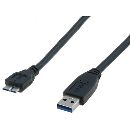 AK-300117-005-S; Cable; USB 3.0; USB A plug,USB B micro plug; nickel plated; 0.5m; ASSMANN AK-300117-005-S; Cable; USB 3.0; USB A plug,USB B micro plug; nickel plated; 0.5m; ASSMANN