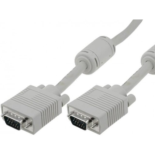 AK-310103-018-E; Cable; D-Sub 15pin HD plug,both sides; grey; 1.8m; ASSMANN
