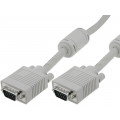 AK-310103-100-E; Cable; D-Sub 15pin HD plug,both sides; grey; 10m; ASSMANN