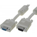 AK-310203-030-E; Cable; D-Sub 15pin HD plug,D-Sub 15pin HD socket; grey; 3m; ASSMANN