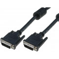 AK-320101-050-S; Cable; dual link; DVI-D (24+1) plug,both sides; 5m; black; ASSMANN