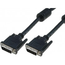 AK-320101-100-S; Cable; dual link; DVI-D (24+1) plug,both sides; 10m; black; ASSMANN