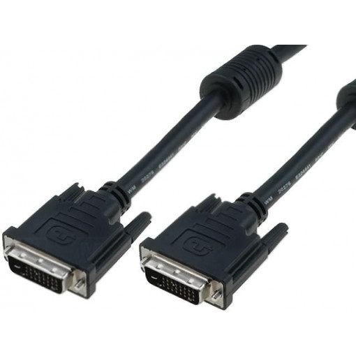 AK-320101-100-S; Cable; dual link; DVI-D (24+1) plug,both sides; 10m; black; ASSMANN
