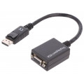 AK-340403-001-S; Cable; DisplayPort 1.2; D-Sub 15pin HD socket,DisplayPort plug; ASSMANN
