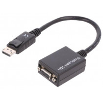 AK-340403-001-S; Cable; DisplayPort 1.2; D-Sub 15pin HD socket,DisplayPort plug; ASSMANN