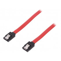 AK-400102-005-R; Cable: SATA; SATA plug,both sides; 500mm; red; Core: Cu; 26AWG; ASSMANN