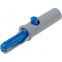 ; Crocodile clip; 6A; 60VDC; blue; Grip capac: max.7.5mm; HIRSCHMANN T&M