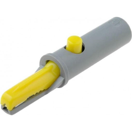 ; Crocodile clip; 6A; 60VDC; yellow; Grip capac: max.7.5mm; HIRSCHMANN T&M ; Crocodile clip; 6A; 60VDC; yellow; Grip capac: max.7.5mm; HIRSCHMANN T&M