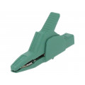 AK2B2540I GN; Crocodile clip; 34A; green; Grip capac: max.30mm; Socket size: 4mm; HIRSCHMANN T&M AK2B2540I GN; Crocodile clip; 34A; green; Grip capac: max.30mm; Socket size: 4mm; HIRSCHMANN T&M
