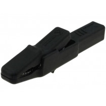 AK2BSW; Crocodile clip; 25A; black; Grip capac: max.9.5mm; HIRSCHMANN T&M