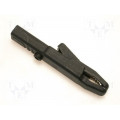 AK2SSW; Crocodile clip; 25A; black; Grip capac: max.9.5mm; 1.5mm2; HIRSCHMANN T&M AK2SSW; Crocodile clip; 25A; black; Grip capac: max.9.5mm; 1.5mm2; HIRSCHMANN T&M